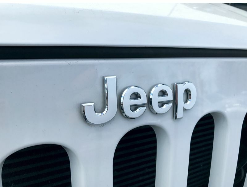 Jeep Logo With Grill Decal Sticker