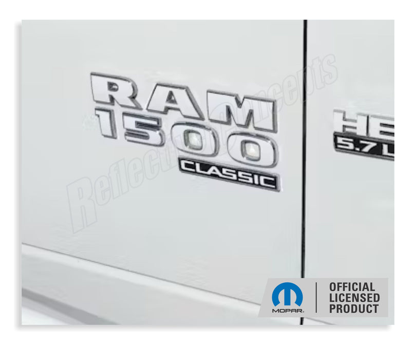 RAM 1500 Emblem Overlay Decals   - 2019-2024 Ram 1500 Classic