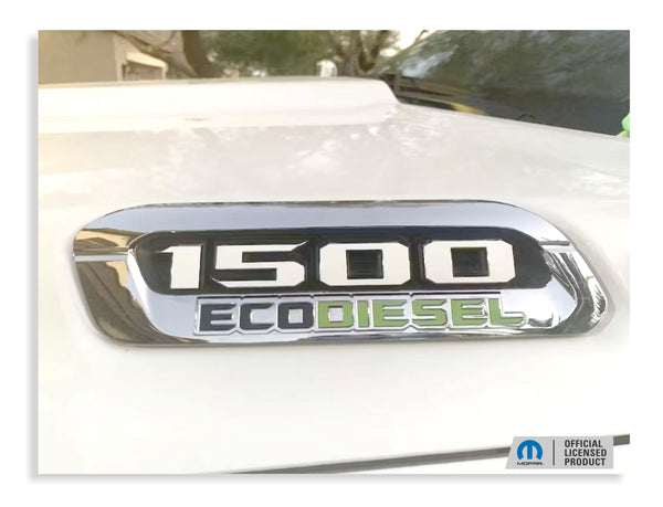 1500 ECO DIESEL Hood Emblem Overlay Decals