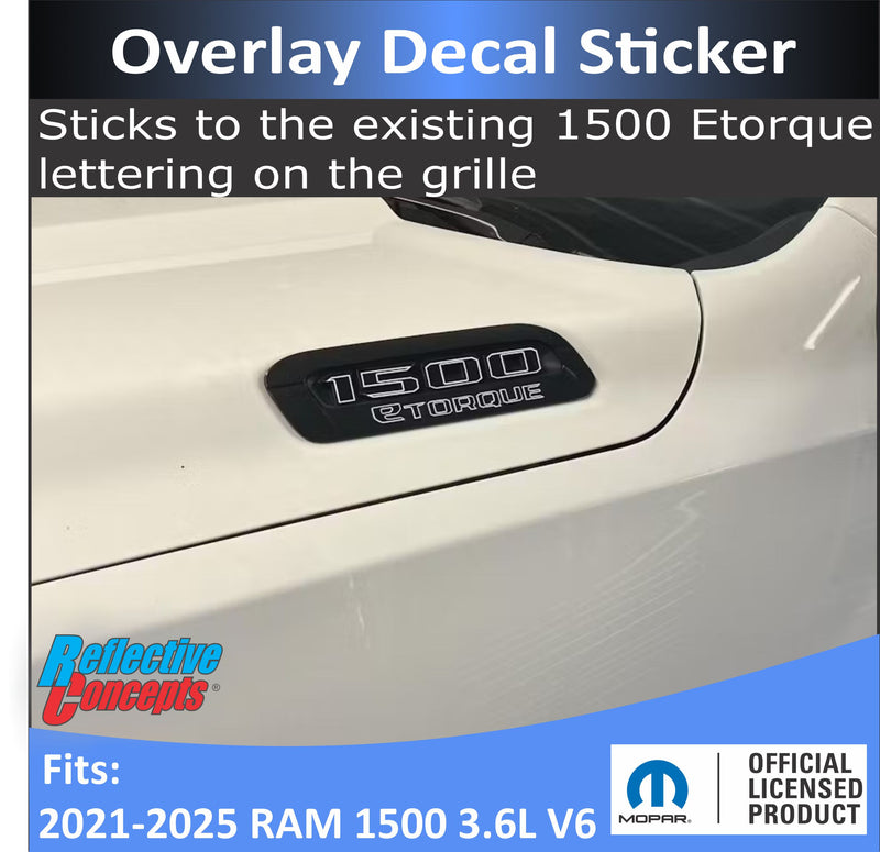 V6 eTORQUE Hood Emblem Decals