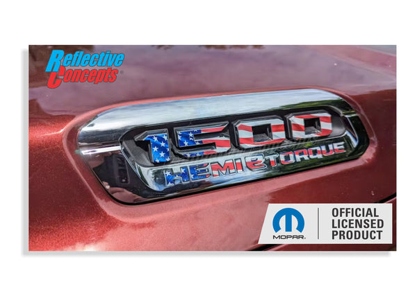 1500 HEMI eTORQUE Hood Emblem Decals