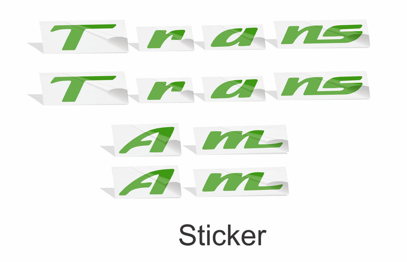 TRANS AM Badge Overlay Decals - 93-02 Trans Am