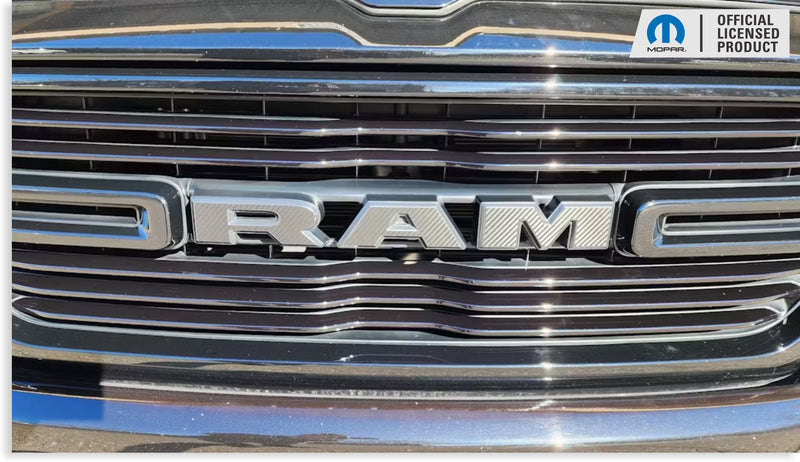 RAM Grille Emblem Overlay Decal   - 2019-2024 Ram 1500