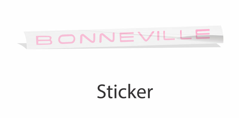 Rear Bumper BONNEVILLE Lettering Inlay Decal - 00-03 Bonneville