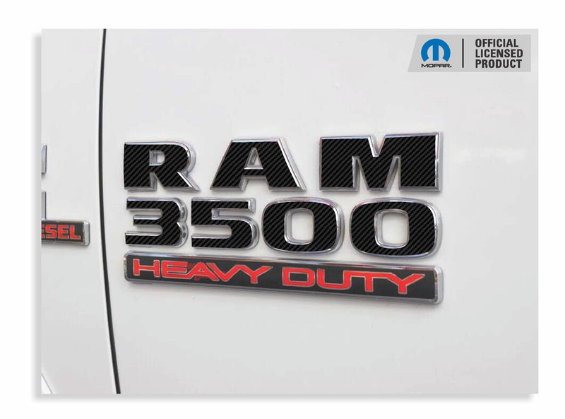 RAM 3500 Door Emblem Overlay Decals   - 2013-2018 Ram 3500