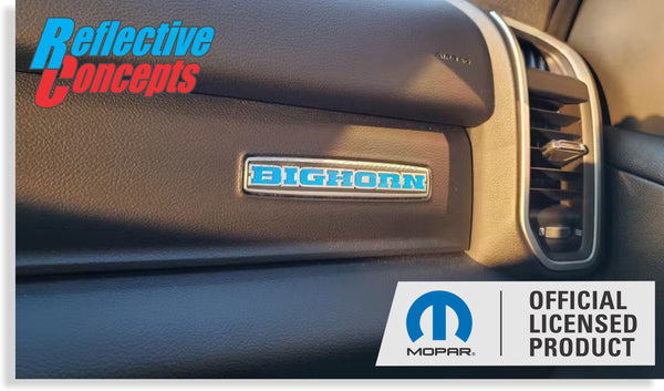 BIGHORN Glove Box Inlay Decal  - 2019 2020 2021 2022 2023 2024 Ram Bighorn