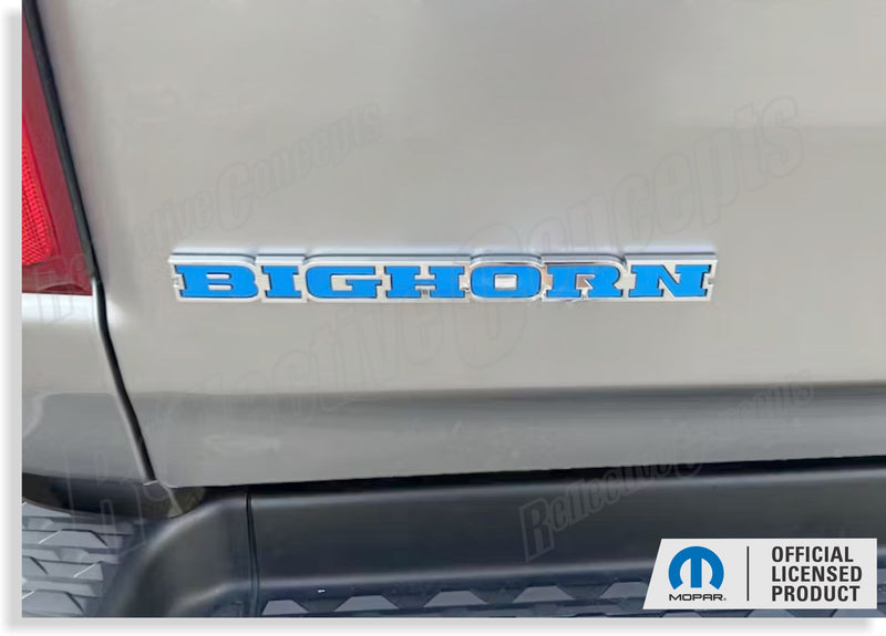 BIGHORN Emblem Inlay Decal - 2019-2025 Ram Big Horn