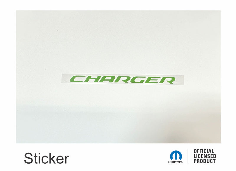 CHARGER Radiator Cover Lettering Overlay Decal