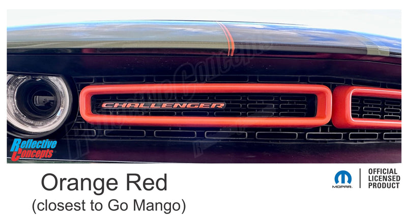 CHALLENGER Grille Emblem Overlay Decal - 2015-2023 Challenger