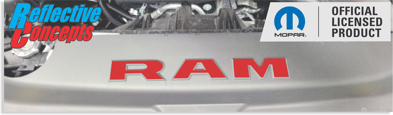 RAM Radiator Cover Lettering Overlay Decal - 2019-2024 Ram