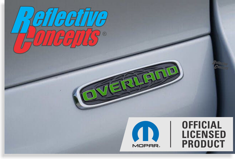 OVERLAND Emblem Overlay Decal - 2021-2024 Grand Cherokee L