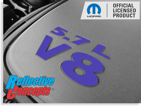 5.7L V8 Engine Cover Letter Overlays - 09-23 Challenger R/T