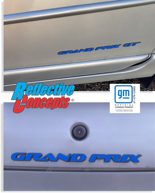 Door and Trunk Badge Overlays set of 3 - 97-03 Grand Prix GT