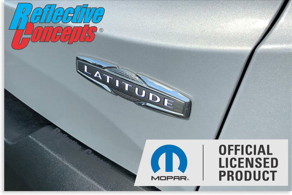 LATITUDE Emblem Inlay Decal - Jeep Renegade 15-22