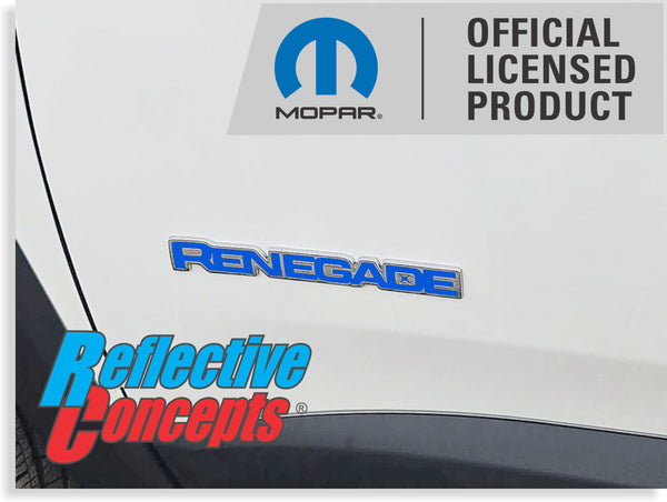 RENEGADE Emblem Inlay Decals   - Jeep Renegade