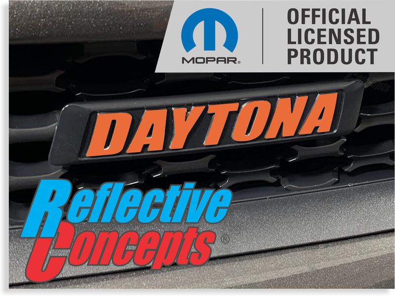 DAYTONA Grille Emblem Overlay Decal   - 17-23 Charger Daytona