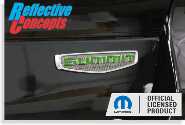 SUMMIT Emblem Overlay Decal - 2022-2024 Grand Cherokee Summit