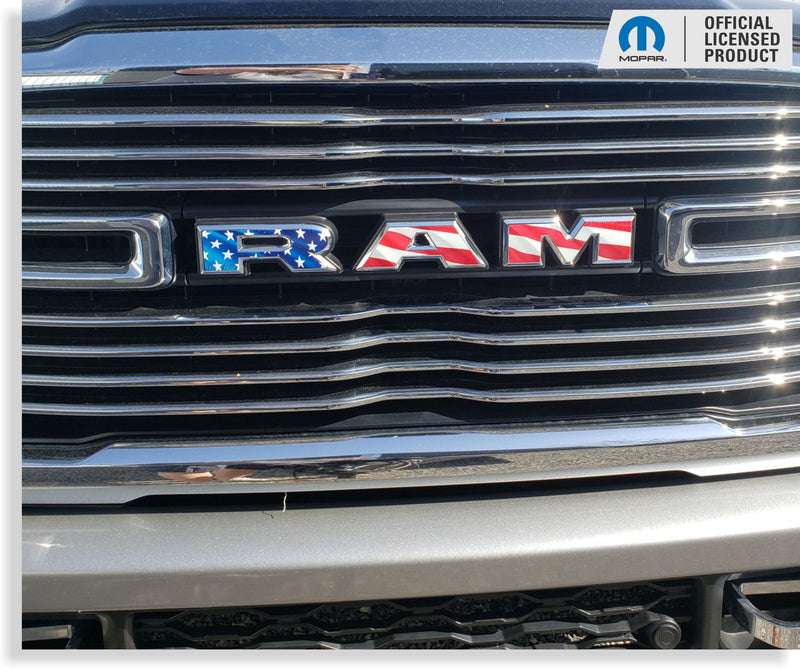 RAM Grille Emblem Overlay Decal   - 2019-2024 Ram 2500 3500