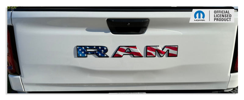 RAM Tailgate Emblem Overlay Decal   - 2023-2024 Ram 2500 Rebel