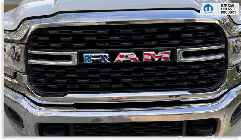 RAM Grille Emblem Overlay Decal   - 2019-2024 Ram 2500 3500