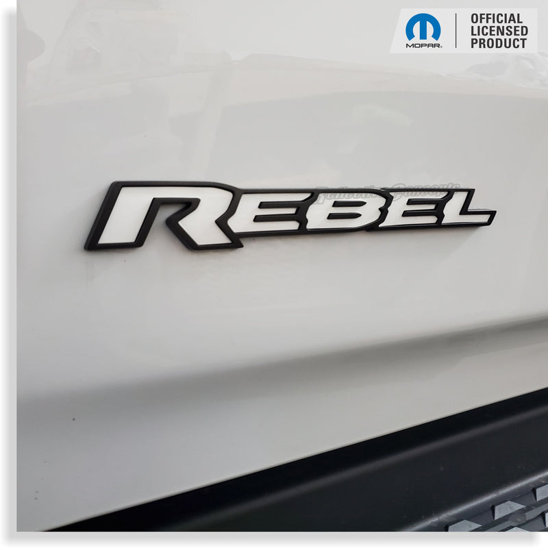 KIT:  REBEL Exterior Emblem Overlay Decal Set - 2025 Ram 1500 Rebel