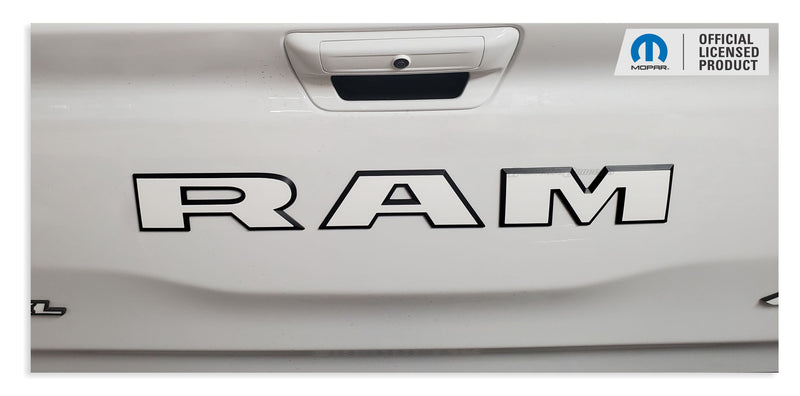 RAM Tailgate Emblem Overlay Decal   - 2019-2025 Ram 1500 Rebel