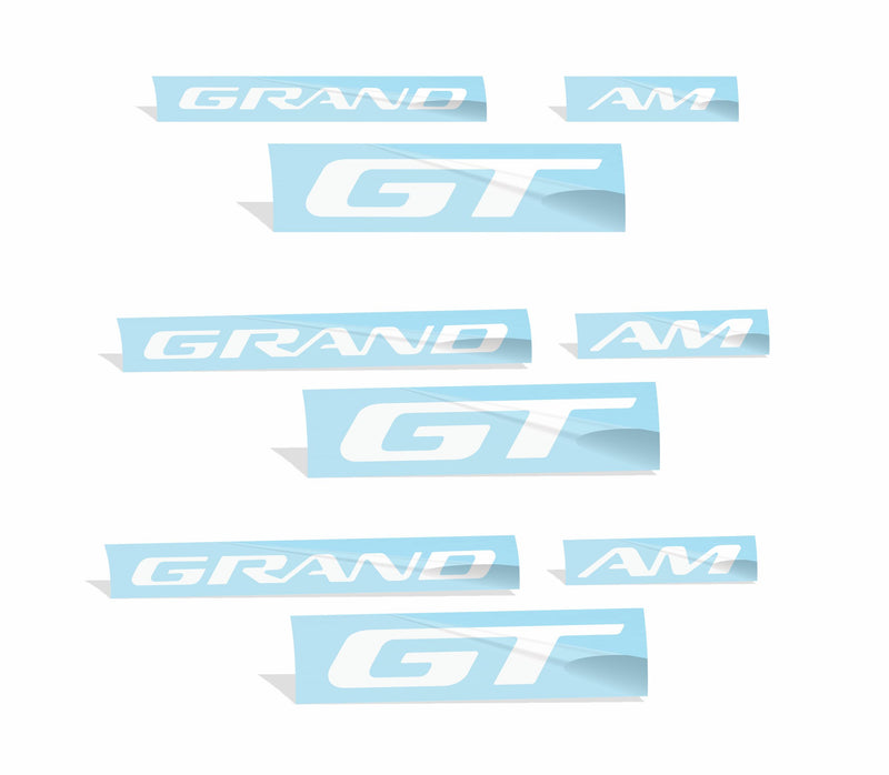 Badge Overlay Decals Door and Trunk - 96-05 Pontiac Grand Am GT