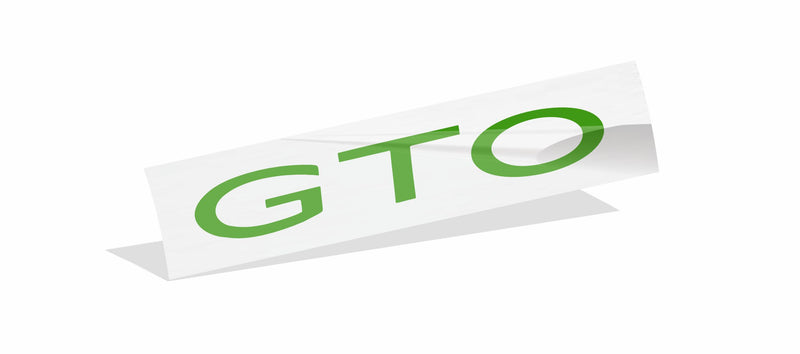 GTO Grille Emblem Overlay Decal