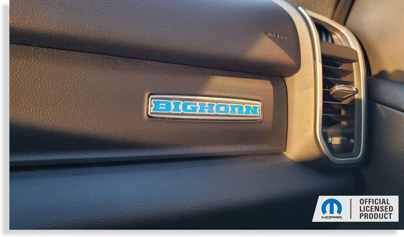 BIGHORN Glove Box Inlay Decal  - 2019 2020 2021 2022 2023 2024 Ram Bighorn