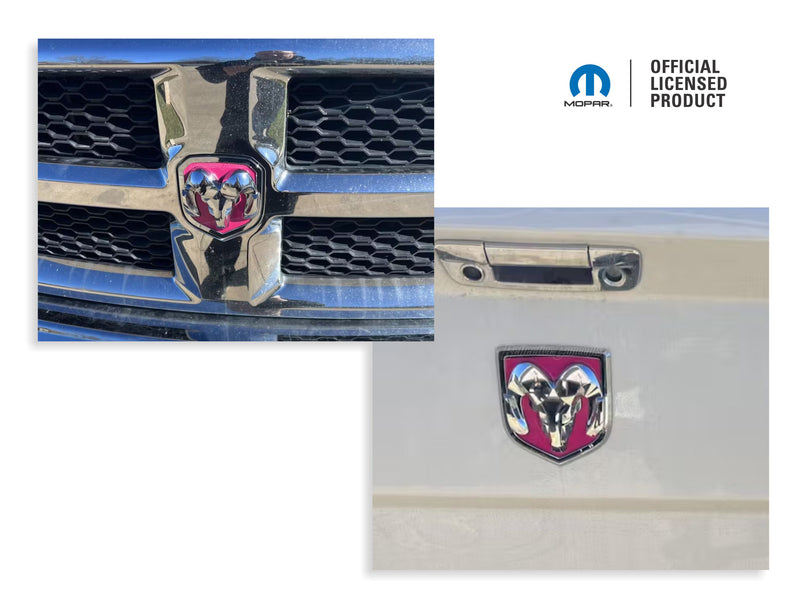 Ram Head Emblem Inlay Decals - 2013-2018 Ram 1500