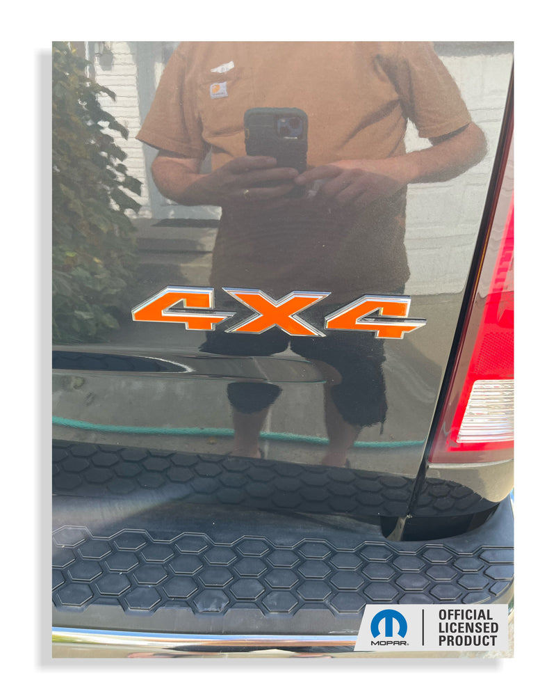 4x4 Emblem Overlay Decal for 2009-2018 Ram