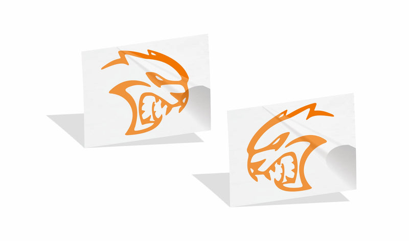 Hellcat Emblem Overlay Decals (pair) - 15-18 Challenger SRT Hellcat