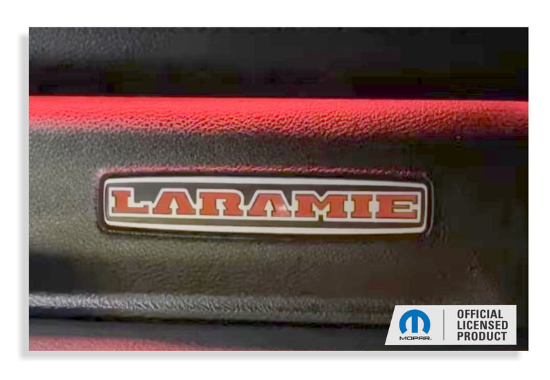 LARAMIE Glove Box Inlay Decal  - 2019 2020 2021 2022 2023 2024 Ram Laramie