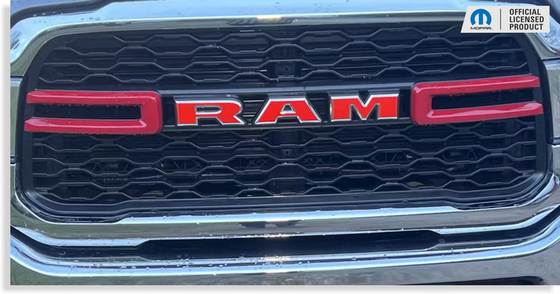 RAM Grille Emblem Overlay Decal   - 2019-2024 Ram 2500 3500