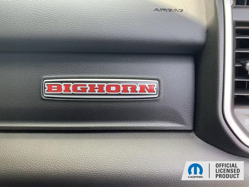 BIGHORN Glove Box Inlay Decal  - 2019 2020 2021 2022 2023 2024 Ram Bighorn