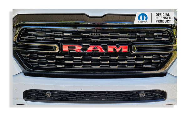 RAM Grille Emblem Overlay Decal   - 2019-2024 Ram 1500