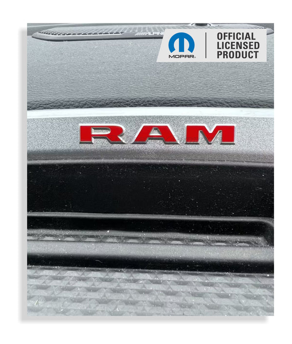 Radio Bezel RAM Overlay Decal  Sticker - 19-25 Ram 1500