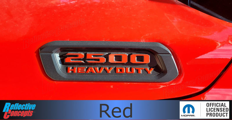 2500 Hood Emblem Number Overlay Decals - 2019 -2025 Ram 2500