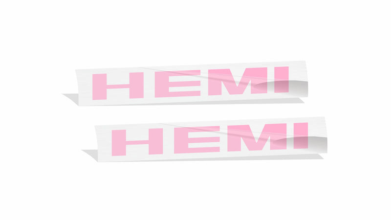 Hemi Fender Emblem Overlay Decals (pair)  - 2006-2010 Dodge Charger R/T