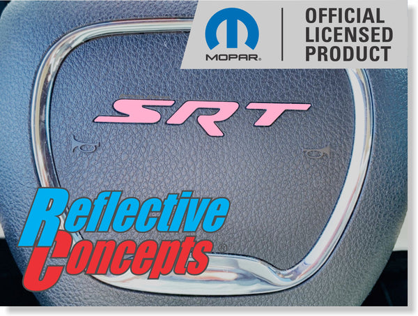 SRT Steering Wheel Emblem Overlay Decal   - 15-23 Charger SRT