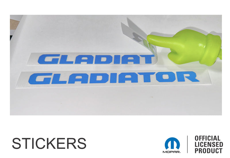 GLADIATOR Fender Overlay Decal Stickers  - 2020-2024 Gladiator