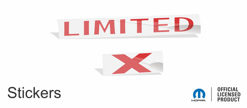 LIMITED X Emblem Overlay Decal - 19-21 Grand Cherokee Limited X