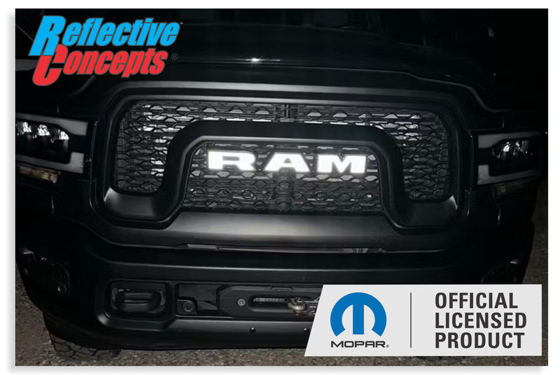 RAM Grille Emblem Overlay Decal   - 2019-2024 Ram 2500 Power Wagon