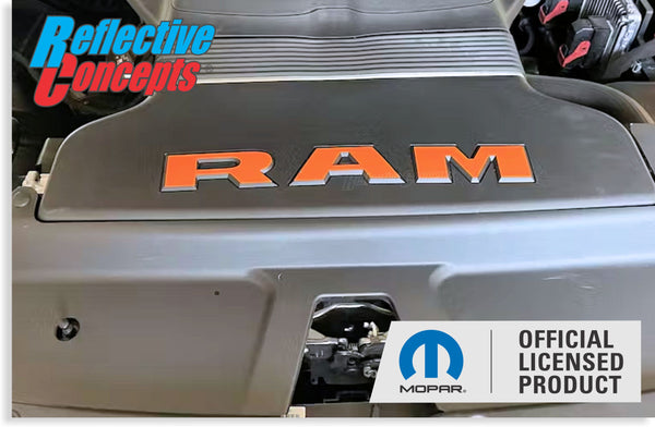 RAM Radiator Cover Lettering Overlay Decal - 2019-2024 Ram