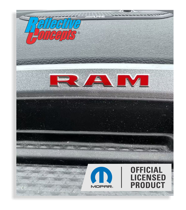 Radio Bezel RAM Overlay Decal  Sticker - 19-25 Ram 1500