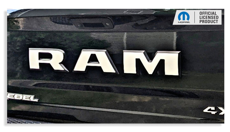 RAM Tailgate Emblem Overlay Decal   - 2015-2018 Ram Rebel