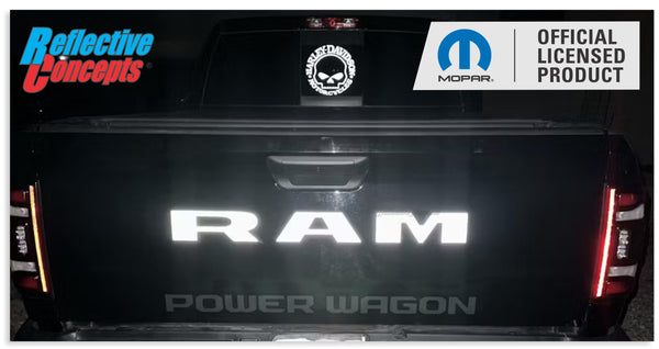 RAM Tailgate Emblem Overlay Decal   - 2019-2024 Ram 2500 Power Wagon