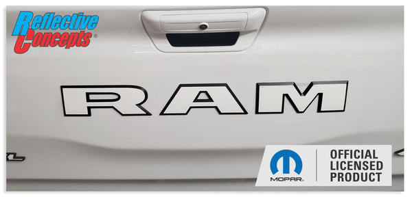 RAM Tailgate Emblem Overlay Decal   - 2023-2024 Ram 2500 Rebel