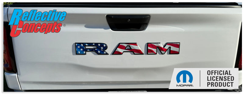 RAM Tailgate Emblem Overlay Decal   - 2023-2024 Ram 2500 Rebel