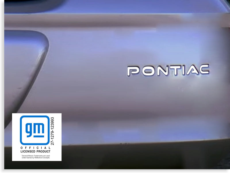 Rear Bumper PONTIAC Lettering Inlay Decal - 00-03 Bonneville